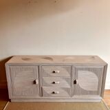 Buffet vintage en rotin Vivai del Sud