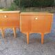 Pair of vintage bedside tables