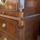 tallboy chest on chest in mahogany - 18th century