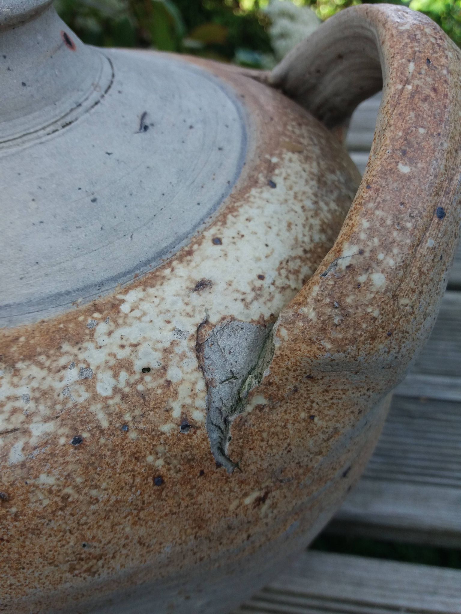 Terracotta vinegar jar
