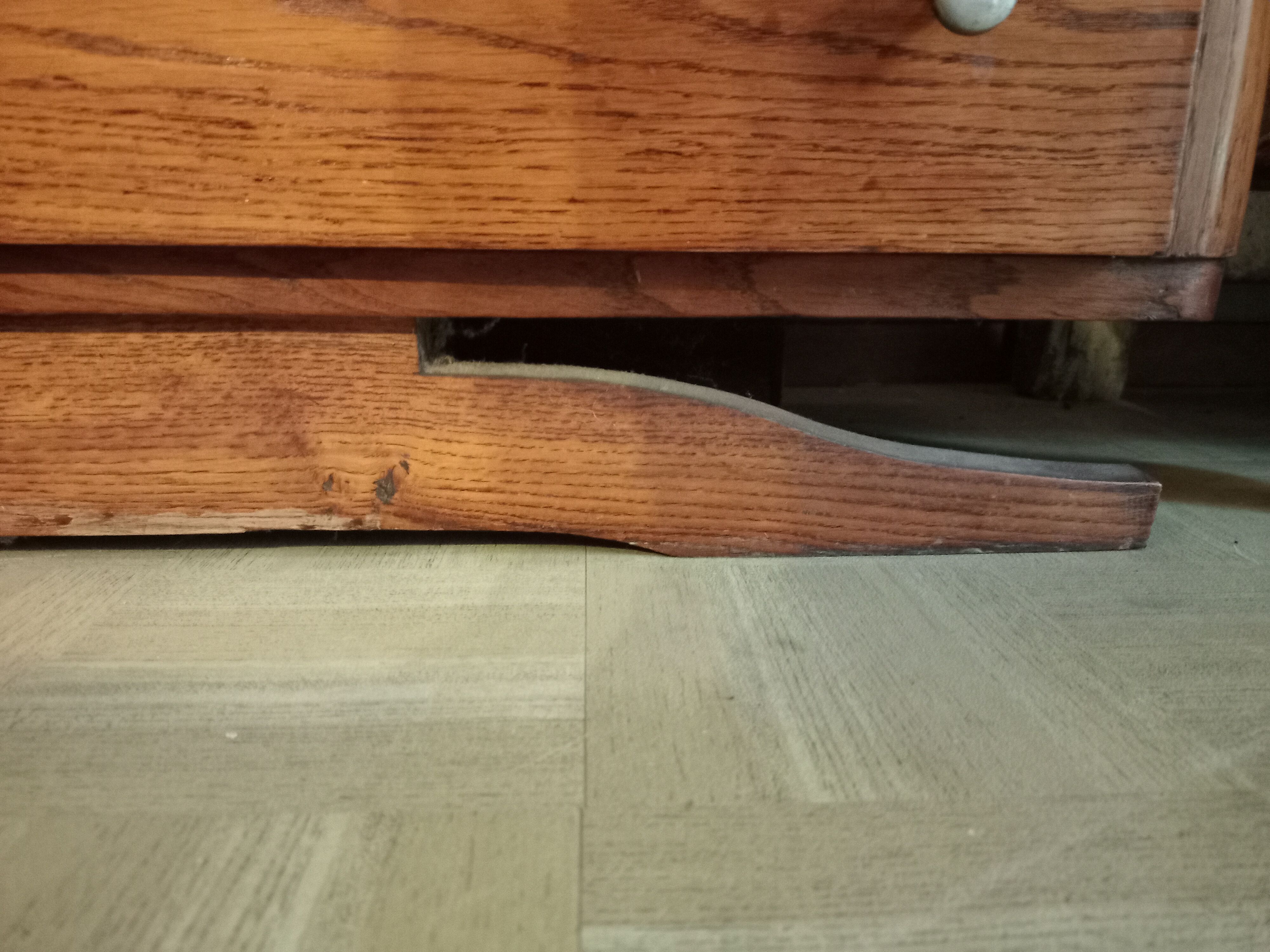 Small piece of furniture from the 40s with two doors and three drawers