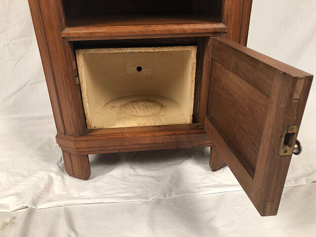 Bedside furniture wood and marble art deco period