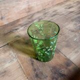 Hand-painted glass enamelled late 19th.