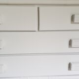 Rattan and bamboo chest of drawers