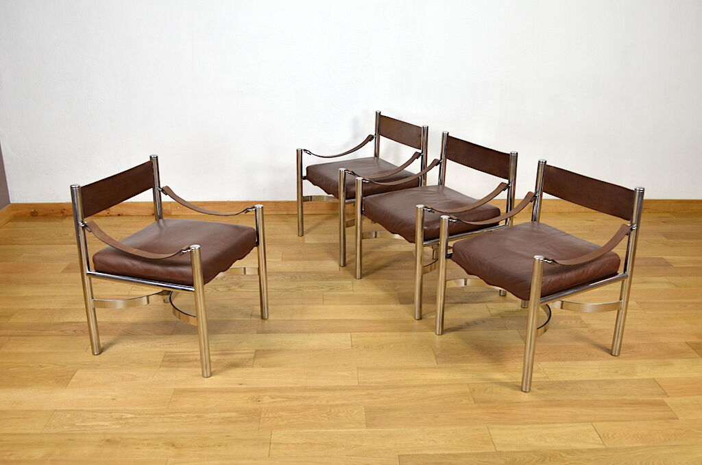 Pair of Vintage Armchairs Edition Dada Industrial Design, Italy 1970
