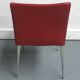 Chaise vintage cuir rouge