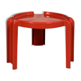 Table rouge par Giotto Stoppino pour Kartell, 1970