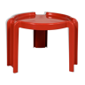 Table rouge par Giotto Stoppino pour Kartell, 1970