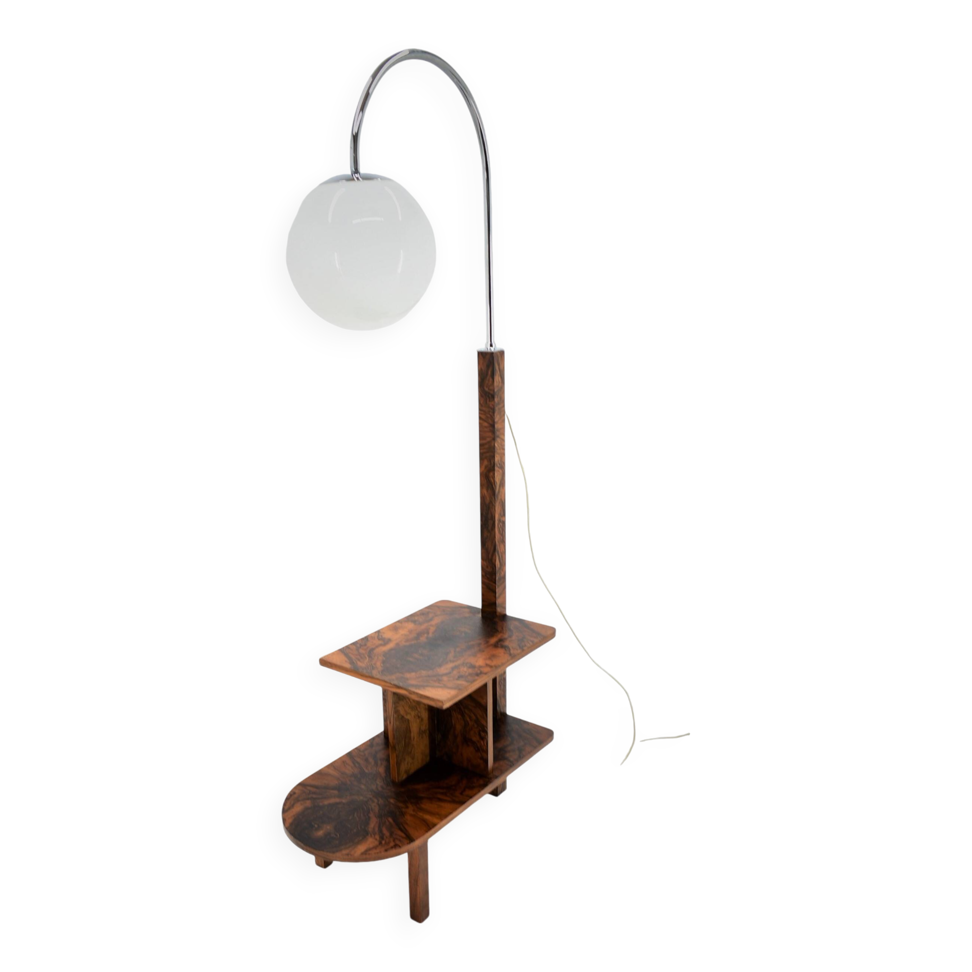 1930s Art Deco Floor Lamp, Czechoslovakia
