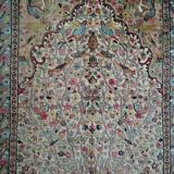 Handmade Pakistani wool and silk rug 183x124cm