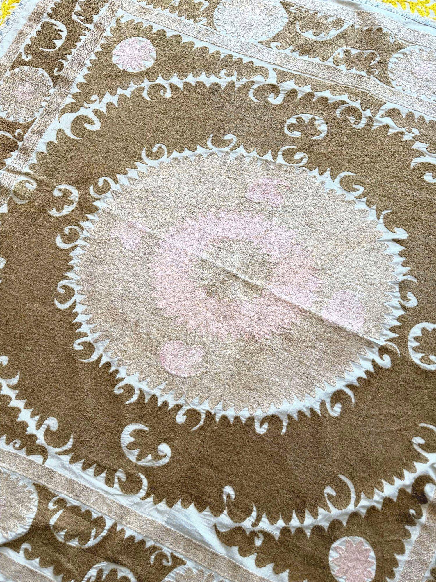 Vintage hand-embroidered tablecloth 156x162 cm