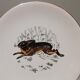 6 assiettes plates Gien Marly "animaux des forêts"