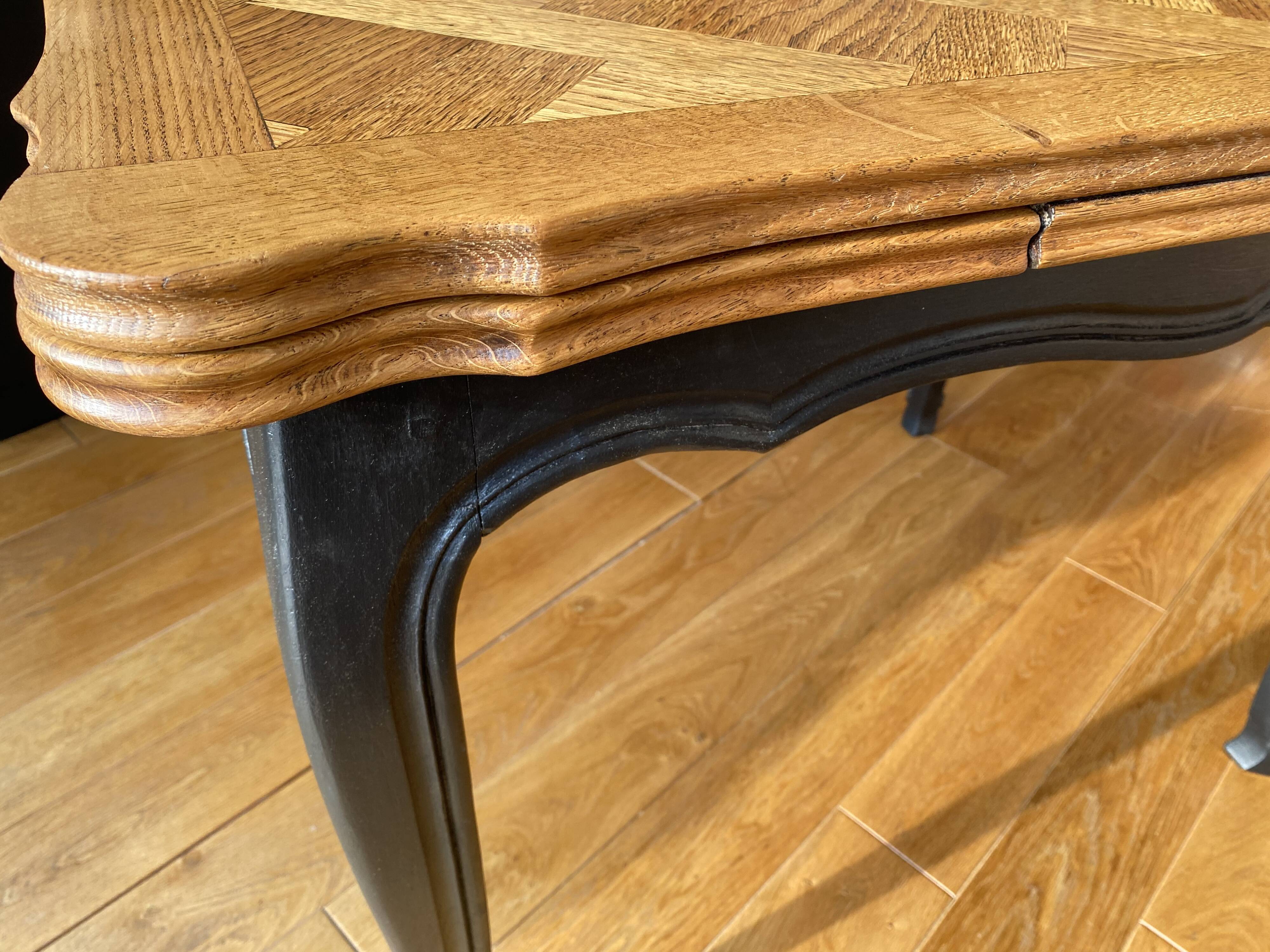 Table avec allonges