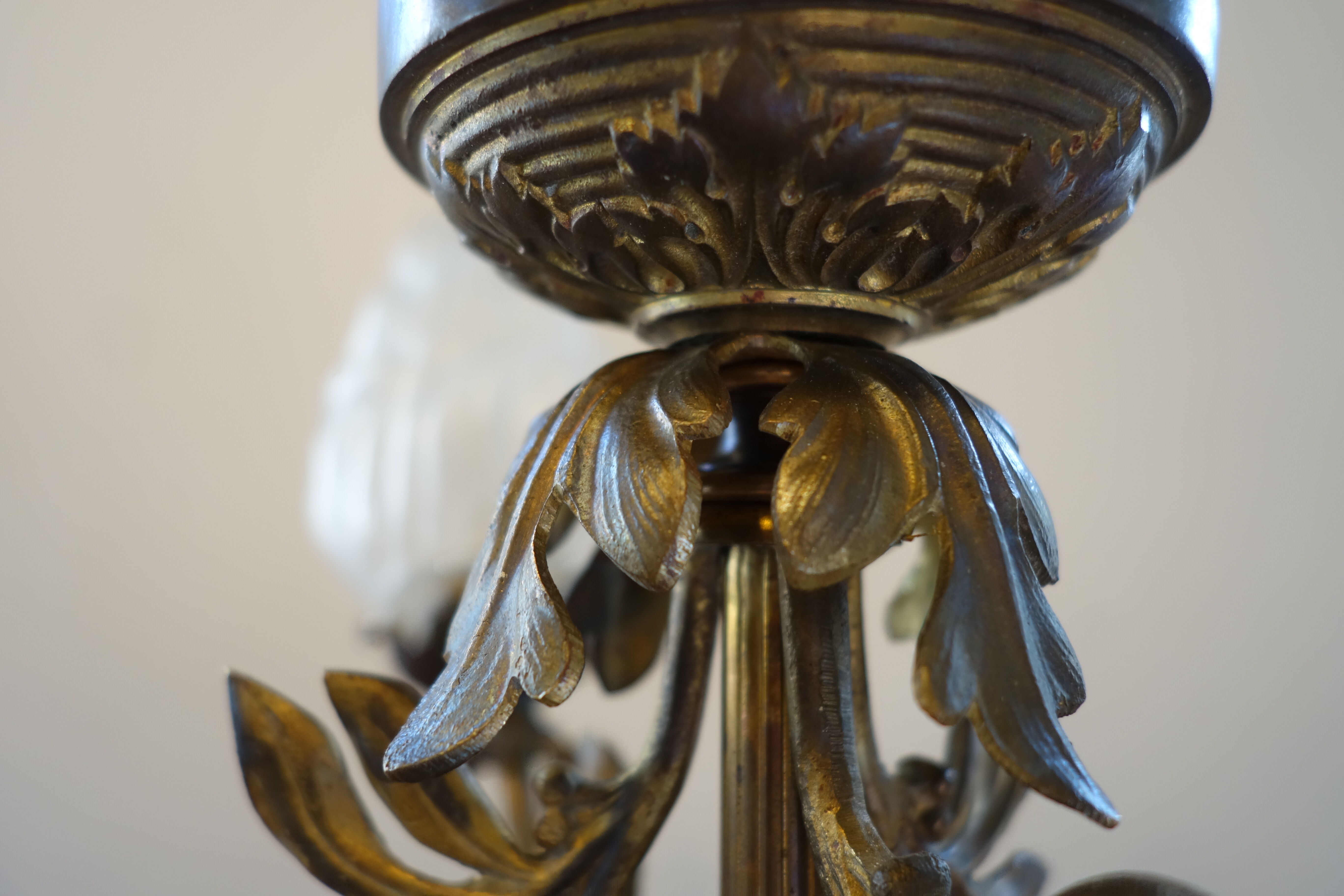 Lustre avec torchères style Napoléon 3
