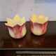 Pair of art nouveau plants signed delphin massier vallauris