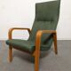 Paire de fauteuils en bois courbé des années 50/60
