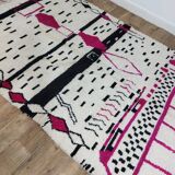 Handmade wool Berber rug 284x178 cm