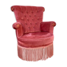Padded pink toad armchair