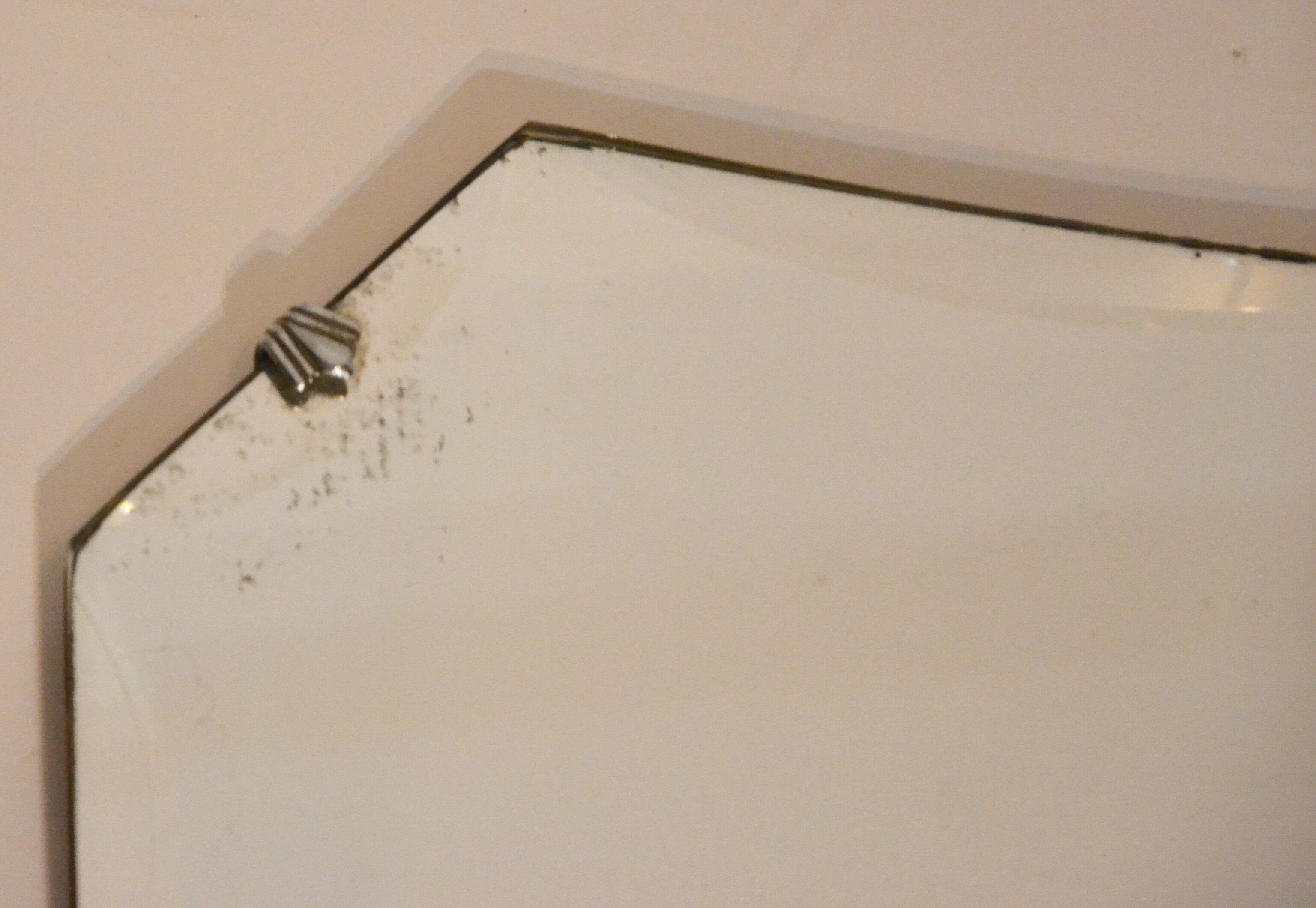 Beveled mirror 50s 66 x 38 cm