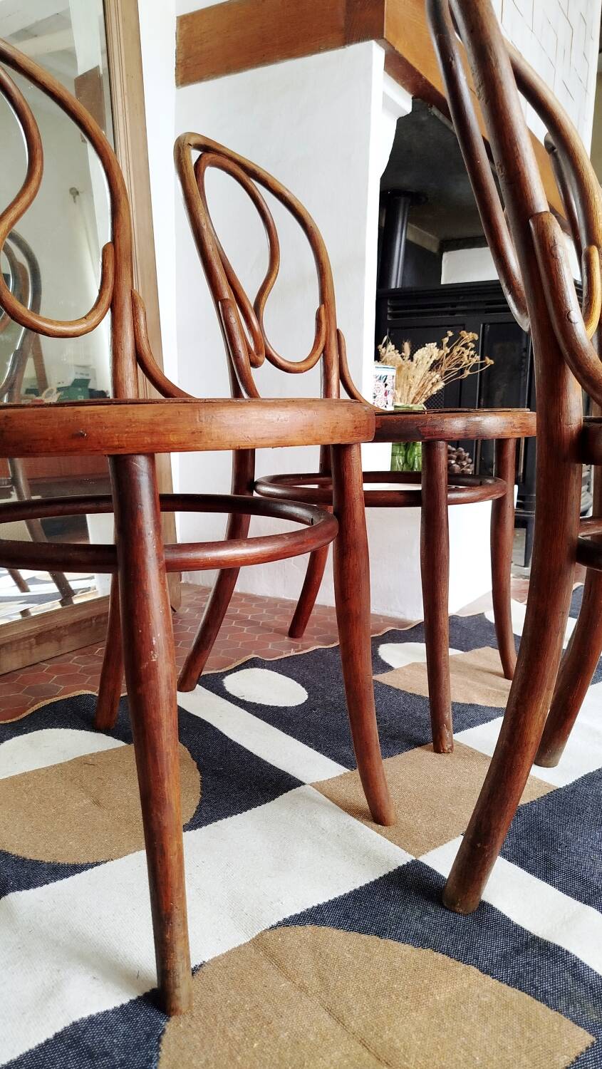 4 chaises Thonet modèle 20