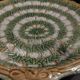 Assiette à artichaut barbotine XIXème marque en creux