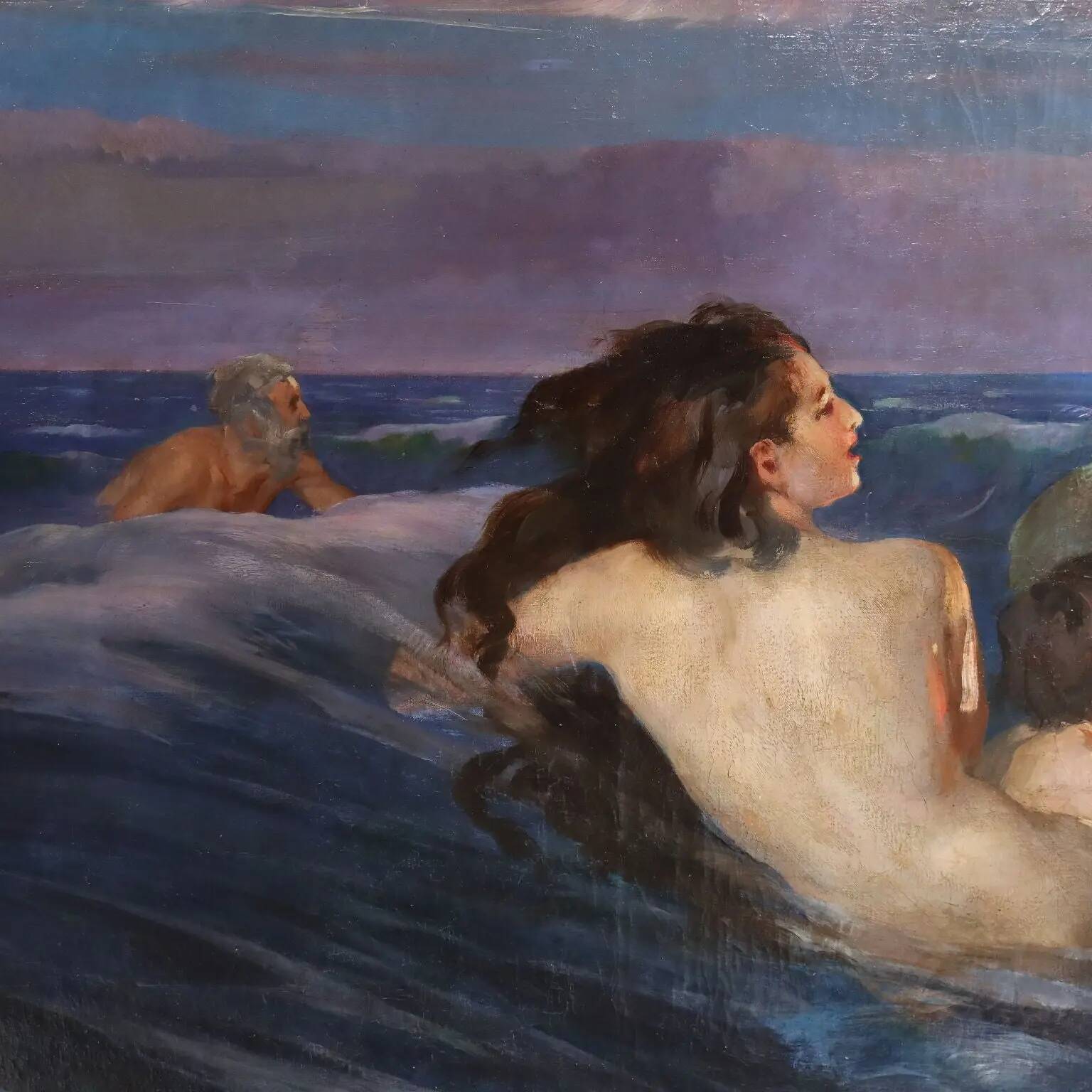 Modern painting signed by Luigi Brignoli, oil on canvas, 1935