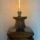 Cari Zalloni yellow brown ceramic lamp foot 1970