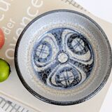 Vintage Søholm Denmark blue stoneware ceramic mid-century bowl