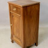 Art nouveau walnut bedside table