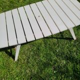 Set armchairs and garden table vintage circa 1970 R Gleizes