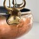 Cache-pot suspendu aux 3 buffles vintage