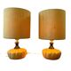 Set of 2 vintage ceramic table lamps / floor lamps