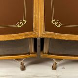 Vintage wooden bedside tables, Italy, 1950s, set of 2