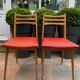 1960s skai compass leg chairs