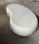 Table basse en béton ciré, micro-ciment forme haricot