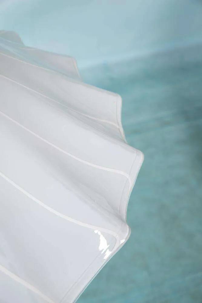 Vintage glass suspension lamp Kalmar Fazzoletto