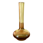 petit soliflore en verre bullé style Biot design années 70