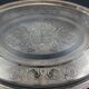 Very large silver metal serving tray christofle malmaison model