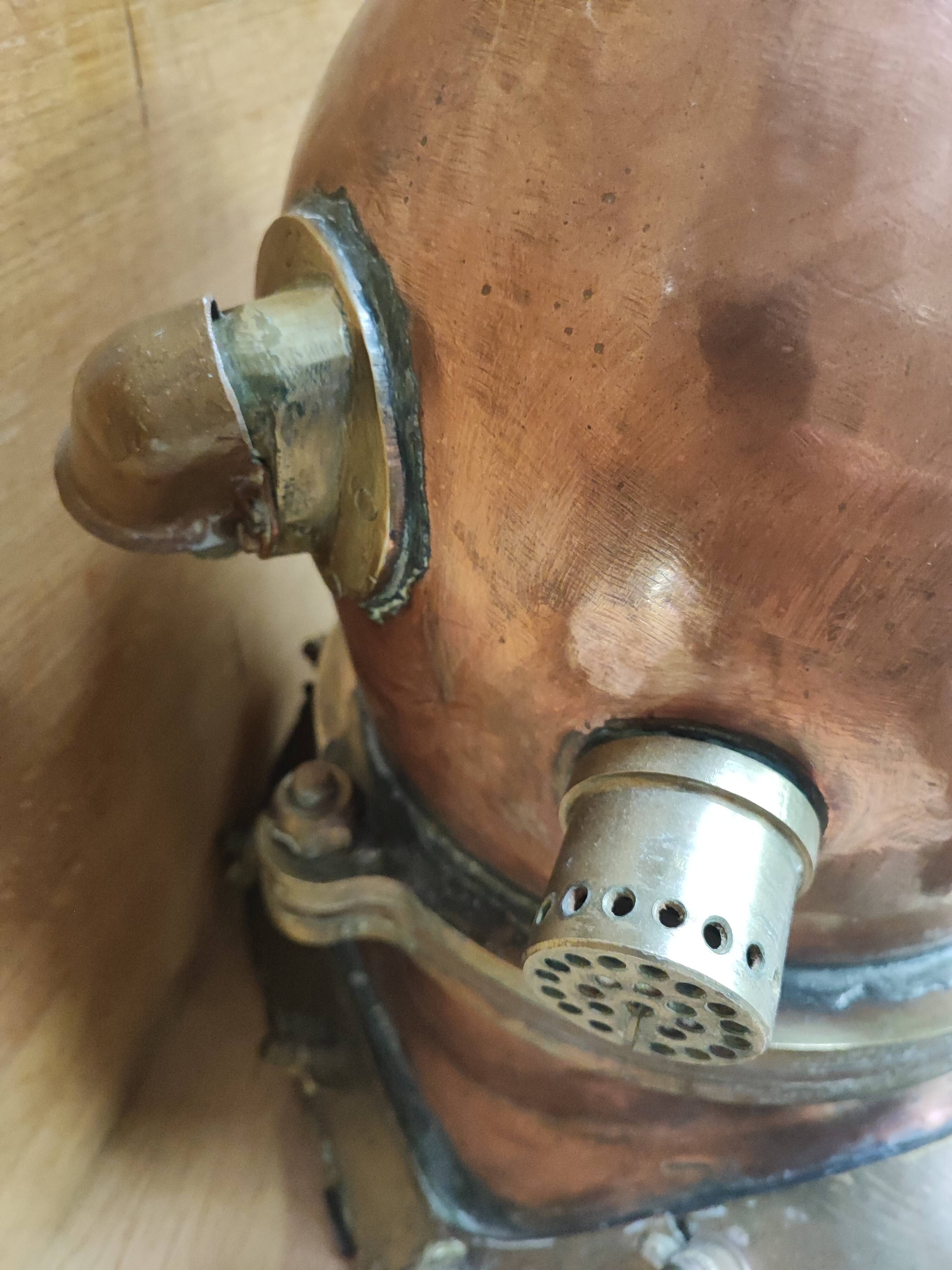 Old Russian diver's helmet