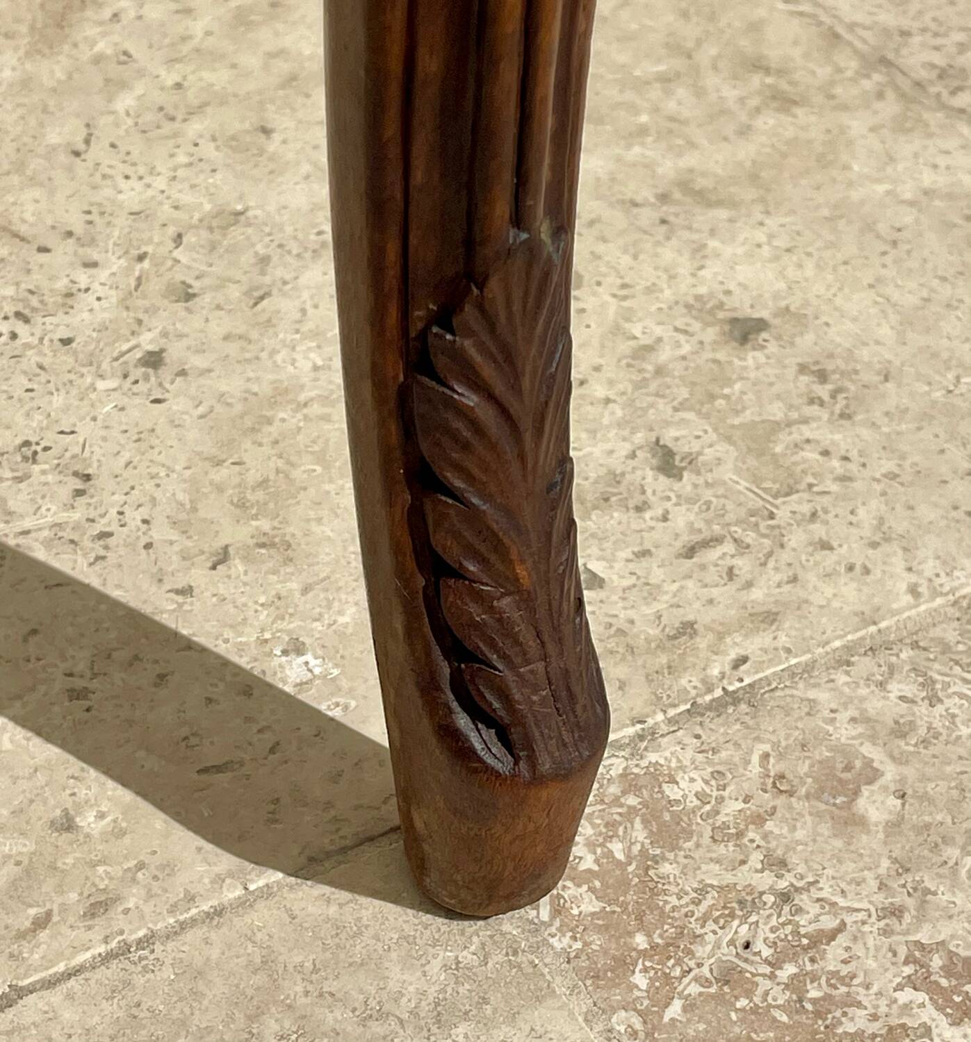 Louis XV Style Walnut Office Chair