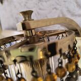 Applique murale laiton et pampilles cristal