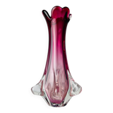Chambord vase in vintage Murano glass by Fratelli Toso, Italy, 1960s.
