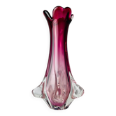 Chambord vase in vintage Murano glass by Fratelli Toso, Italy, 1960s.