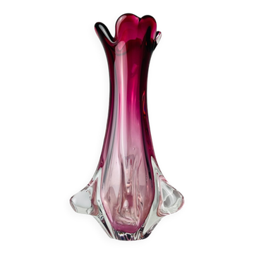 Chambord vase in vintage Murano glass by Fratelli Toso, Italy, 1960s.