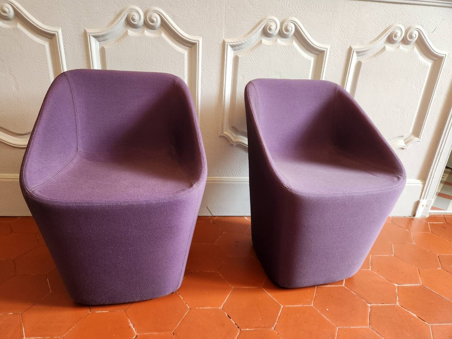 Pair of Log 365 armchairs by Pedrali