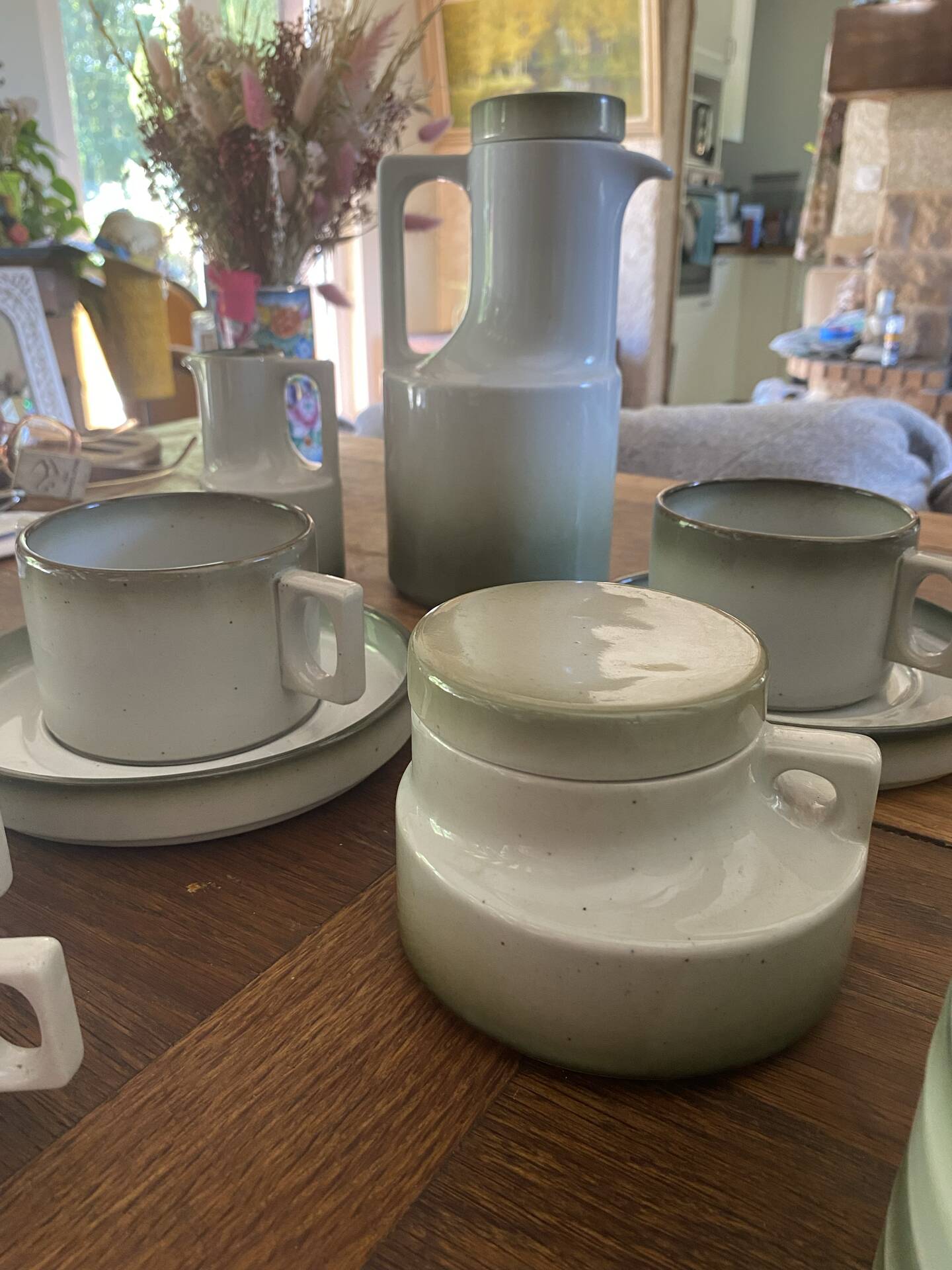 Service à café en grès de brenne