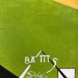 Didier battistella (1963).the senses of the wind.oil on canvas