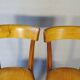 2 FISCHEL chairs, Art Deco 1938 bistro, wooden seat