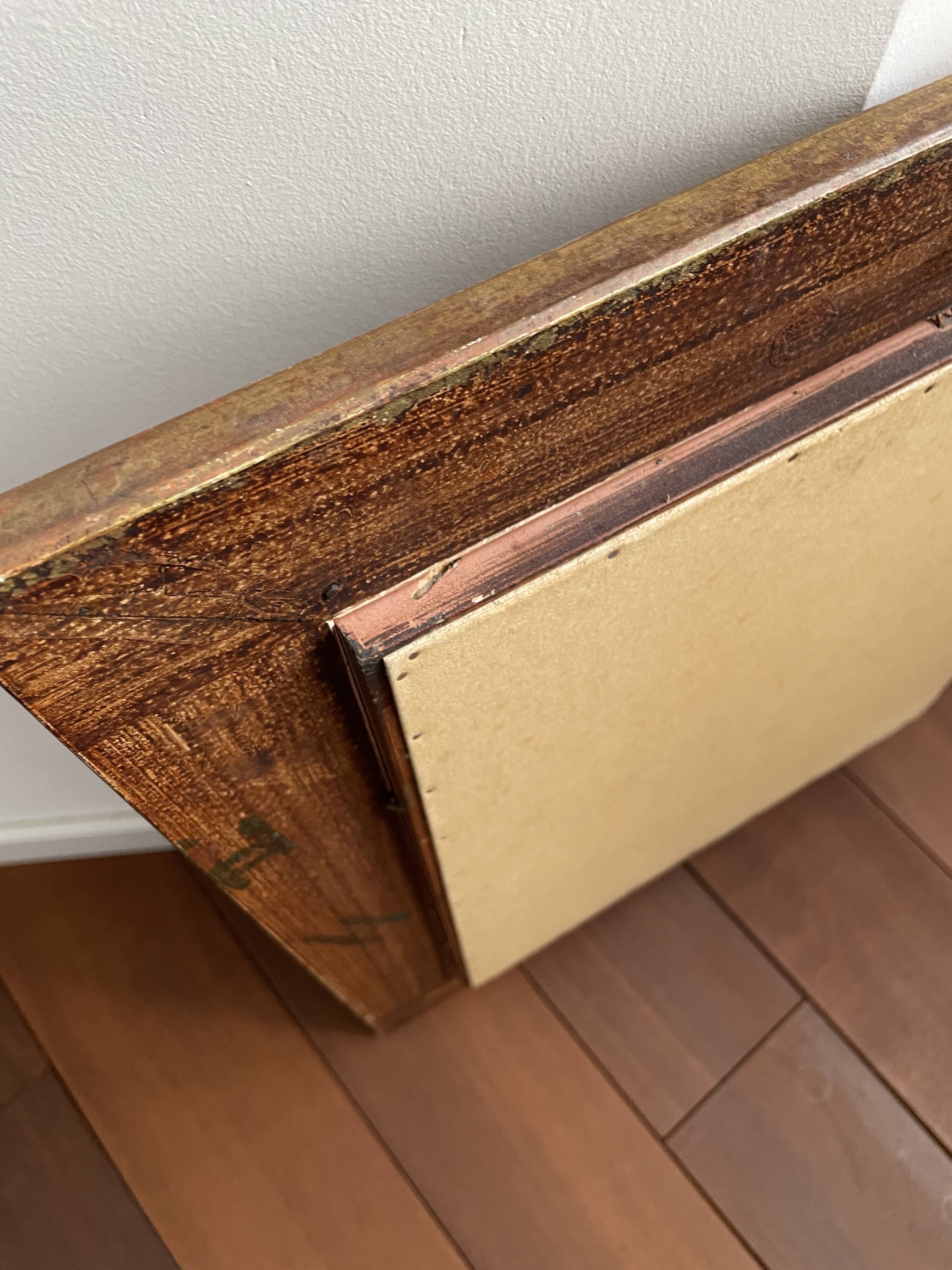 Vintage gold mirror 42 x 50 cm