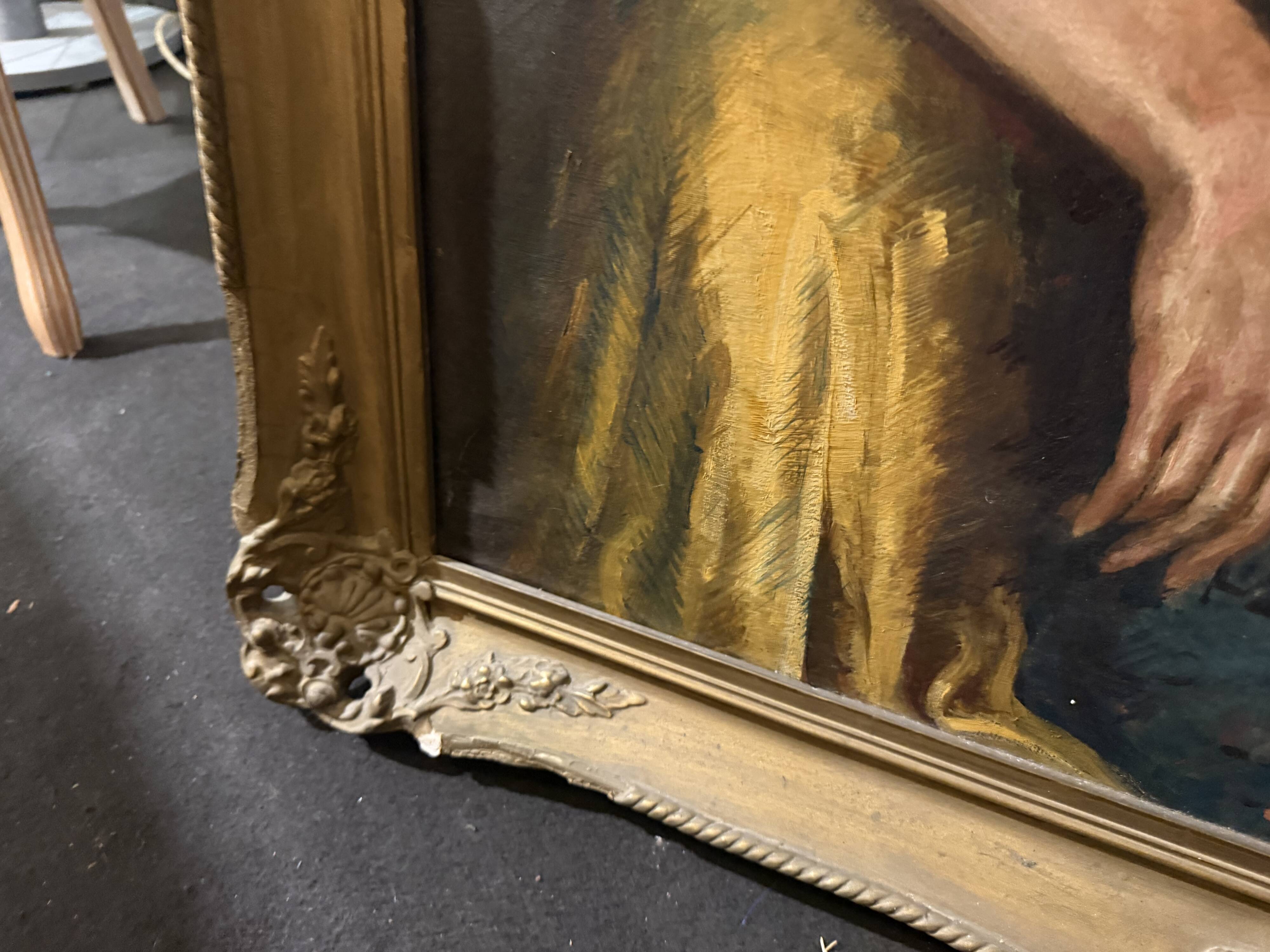 Large canvas 19th century